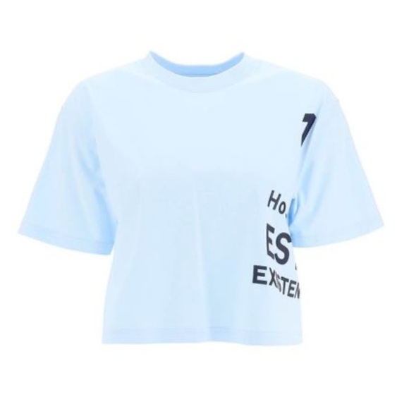 Burberry 'laney' horseferry print cropped t-shirt - Picture 1 of 5